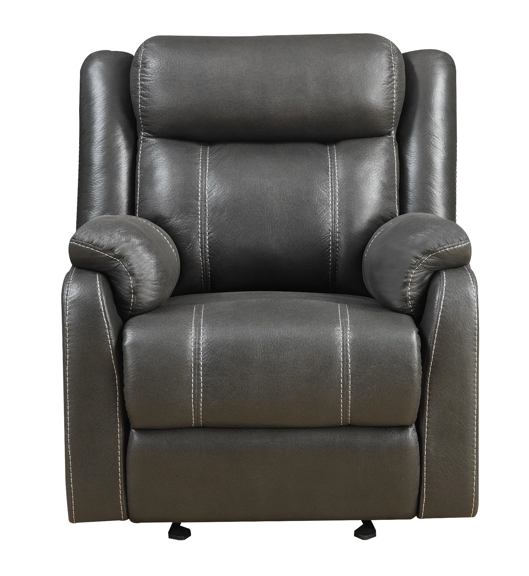 Domino Gray Gliding Recliner-3