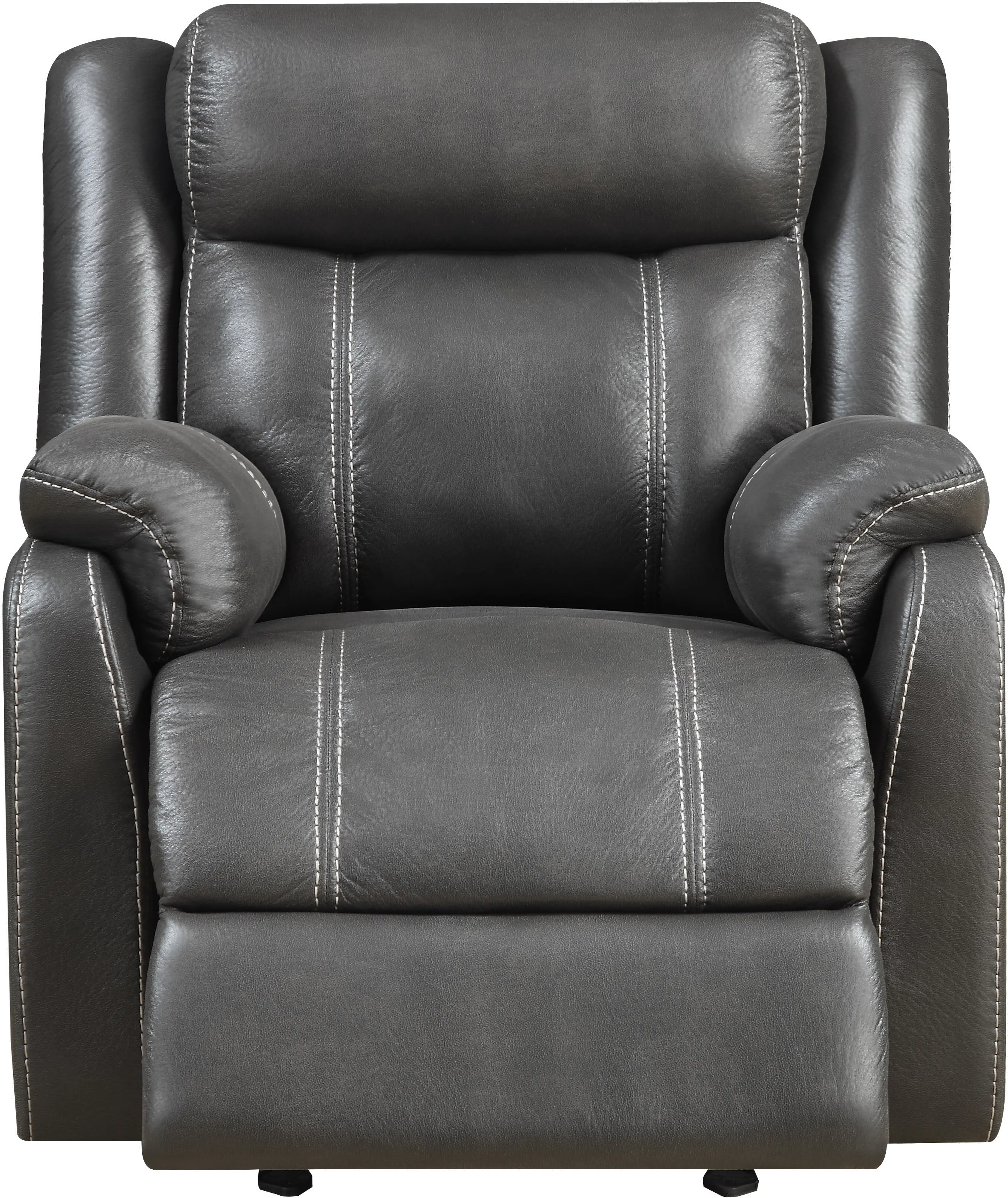 Domino Gray Gliding Recliner-4