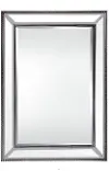 43 Inch Medium Silver Beaded Mirror