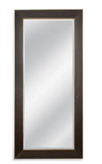 Black and Silver Leaner Mirror
