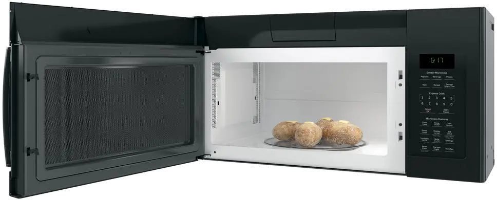 JVM6175DKBB GE Over the Range Microwave - 1.7 cu. ft. Black-1