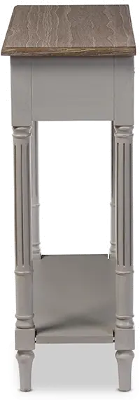 6654-RCW Rustic French Country Accent Table - Edouard-4