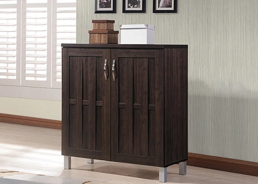 6498-RCW Dark Brown Storage Cabinet - Excel-2