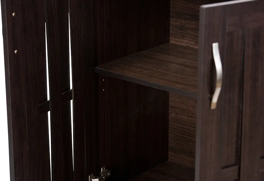 6498-RCW Dark Brown Storage Cabinet - Excel-5