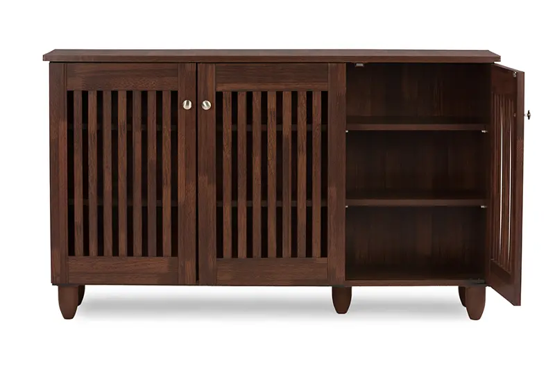 Baxton Studio Fernanda Shoe Storage Cabinet - Thumbnail 4