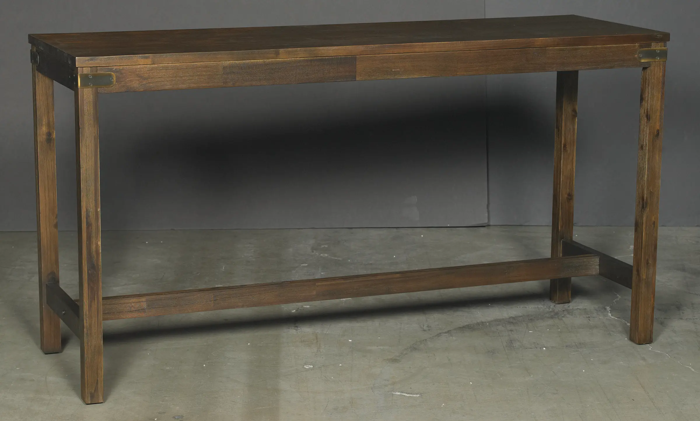 Rustic Brown Sofa Table - New Castle-2
