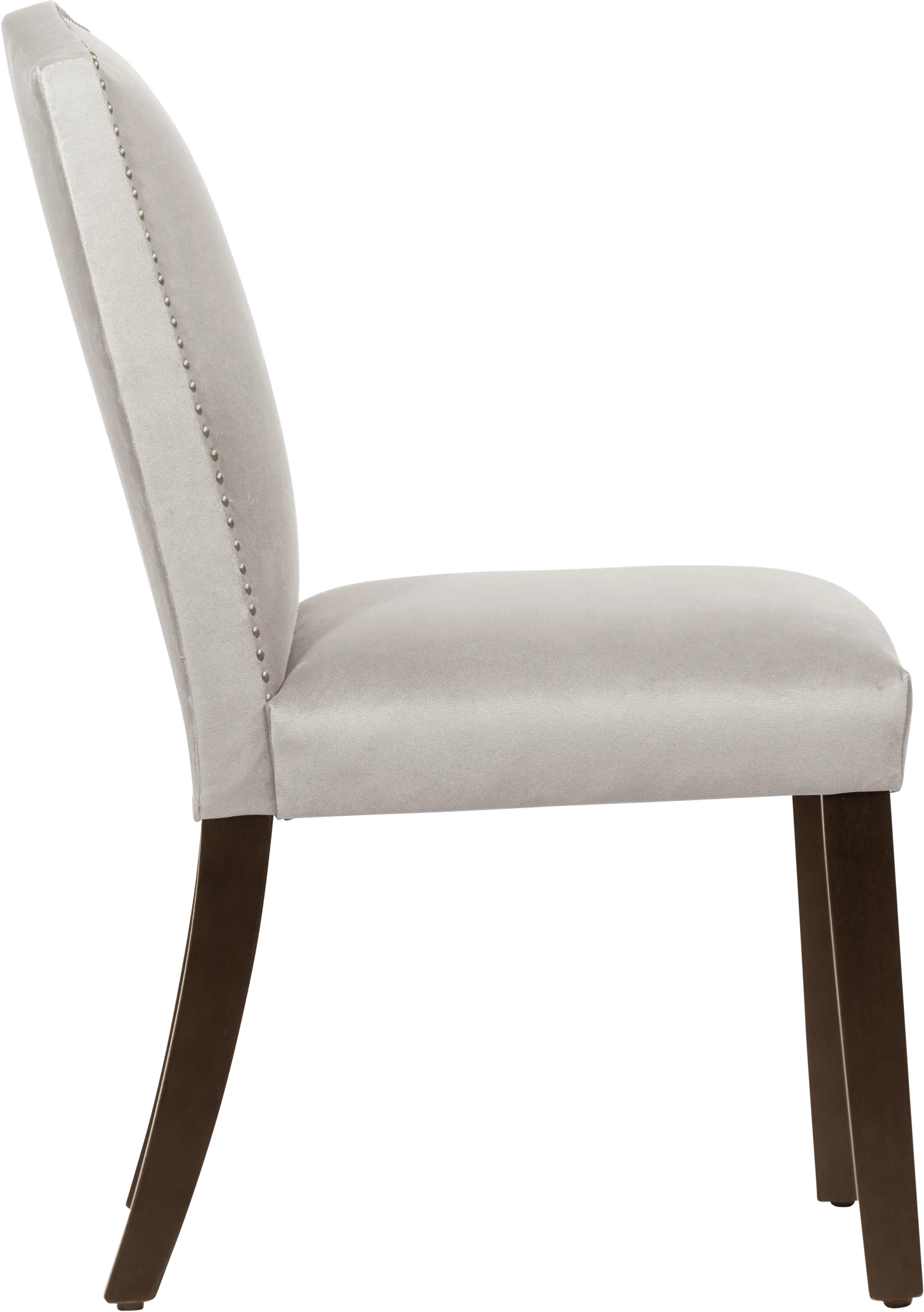 64-6NB-PWMSTDV Reese Light Gray Nail Button Back Dining Chair- Skyline Furniture-3