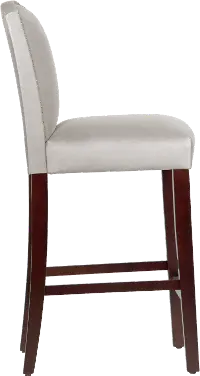 Theo Light Gray Nail Button Back Bar Stool- Skyline Furniture RC