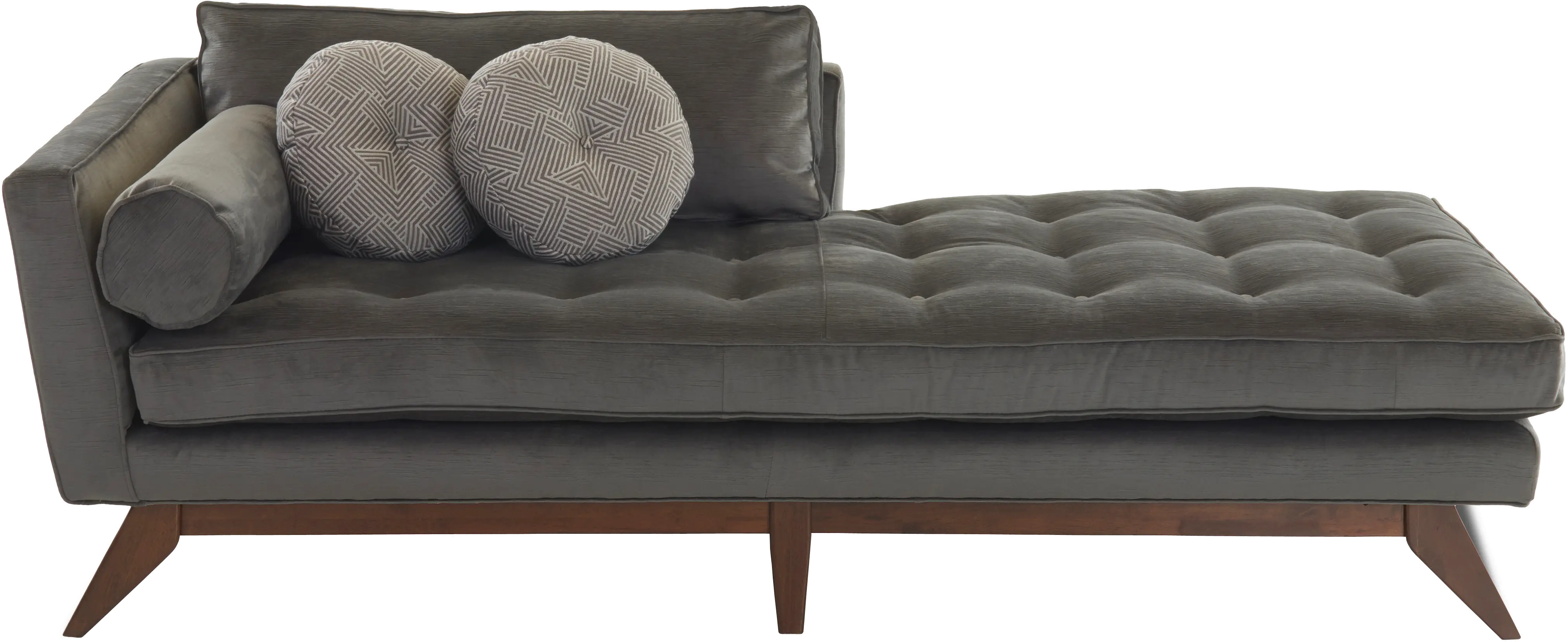 G1500LEMPIRECHARCLBW Charcoal Gray Chaise - Fairfax-1