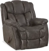 Renegade Gray Microfiber Rocker Recliner