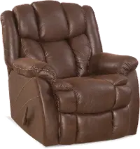 Renegade Chocolate Brown Microfiber Rocker Recliner