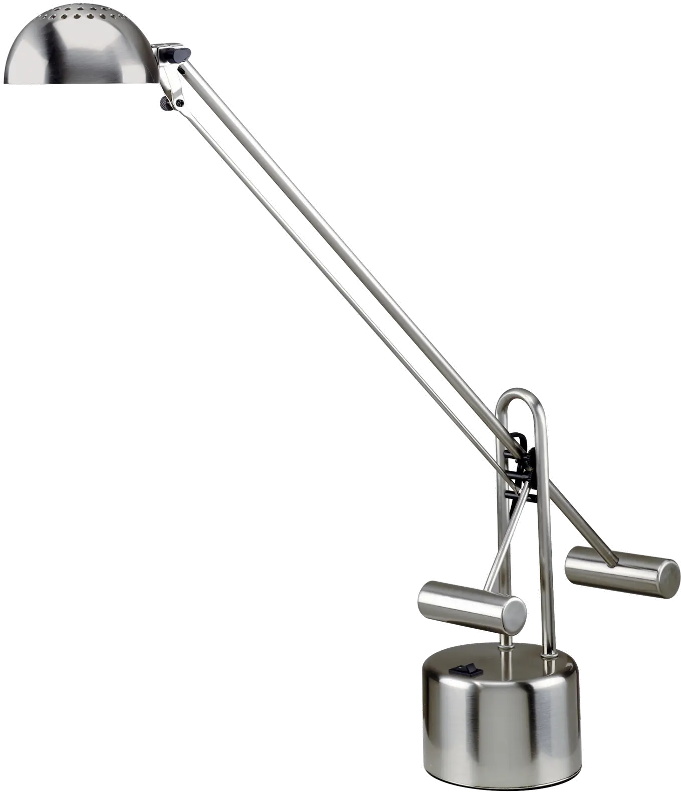 Polished Steel Halogen Desk Lamp-1