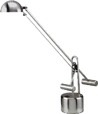 Polished Steel Halogen Desk Lamp