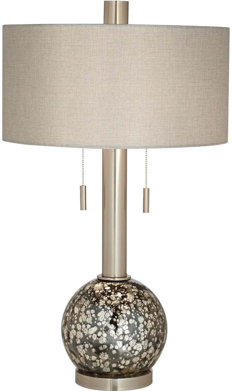 Brushed Steel Mercury Table Lamp
