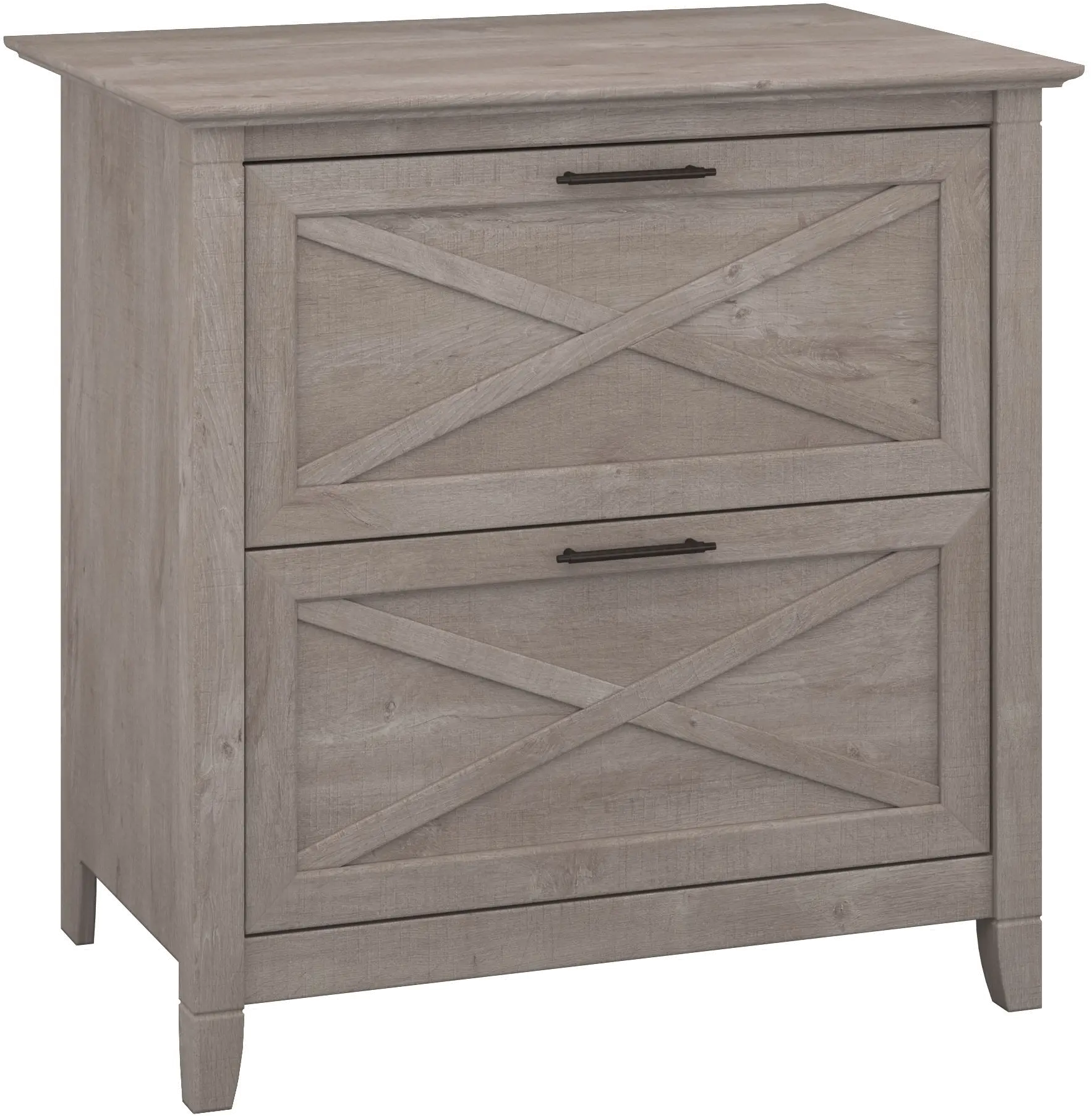 KWF130WG-03 Key West Washed Gray 2 Drawer Lateral File Cabinet - Bush Furniture-1
