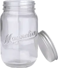 90904006B24-CP24-IND Magnolia Home Furniture Mason Jar with Metal Lid