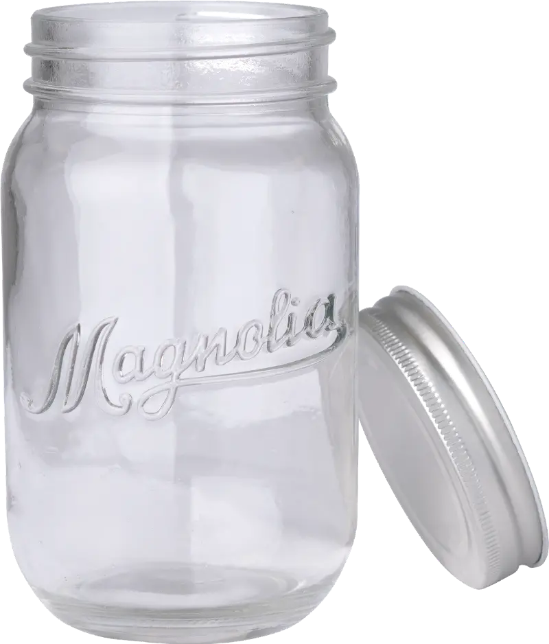 Magnolia Home Furniture Mason Jar with Metal Lid