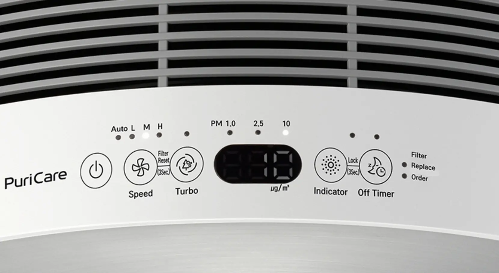 AS401VSA0 LG Silver PuriCare Air Purifier -2