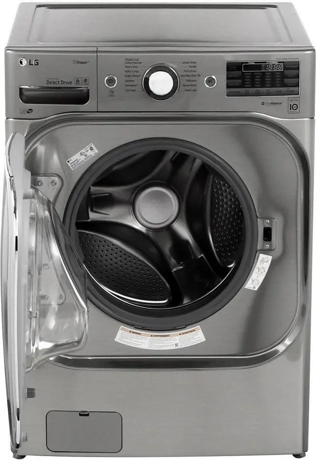 WM8100HVA LG Front Load Washer with TurboWash - 5.2 cu. ft.  Graphite Steel-4