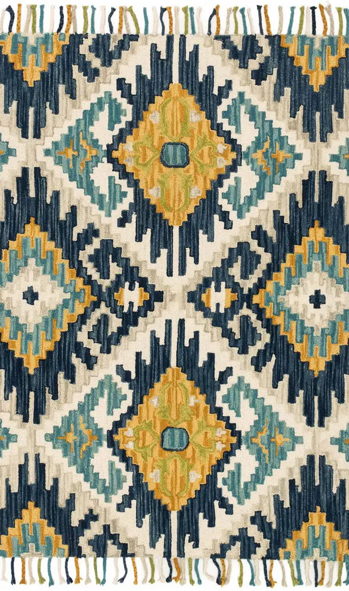  Magnolia Home Furniture 2 x 4 X-Small Green and Gold Area Rug - Brushstroke-2