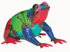 Small Multi-Color Metal Frog