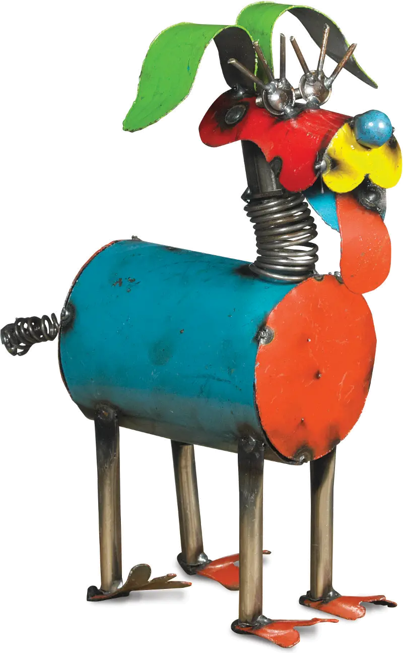 Multi-Color Metal Spring Neck Dog