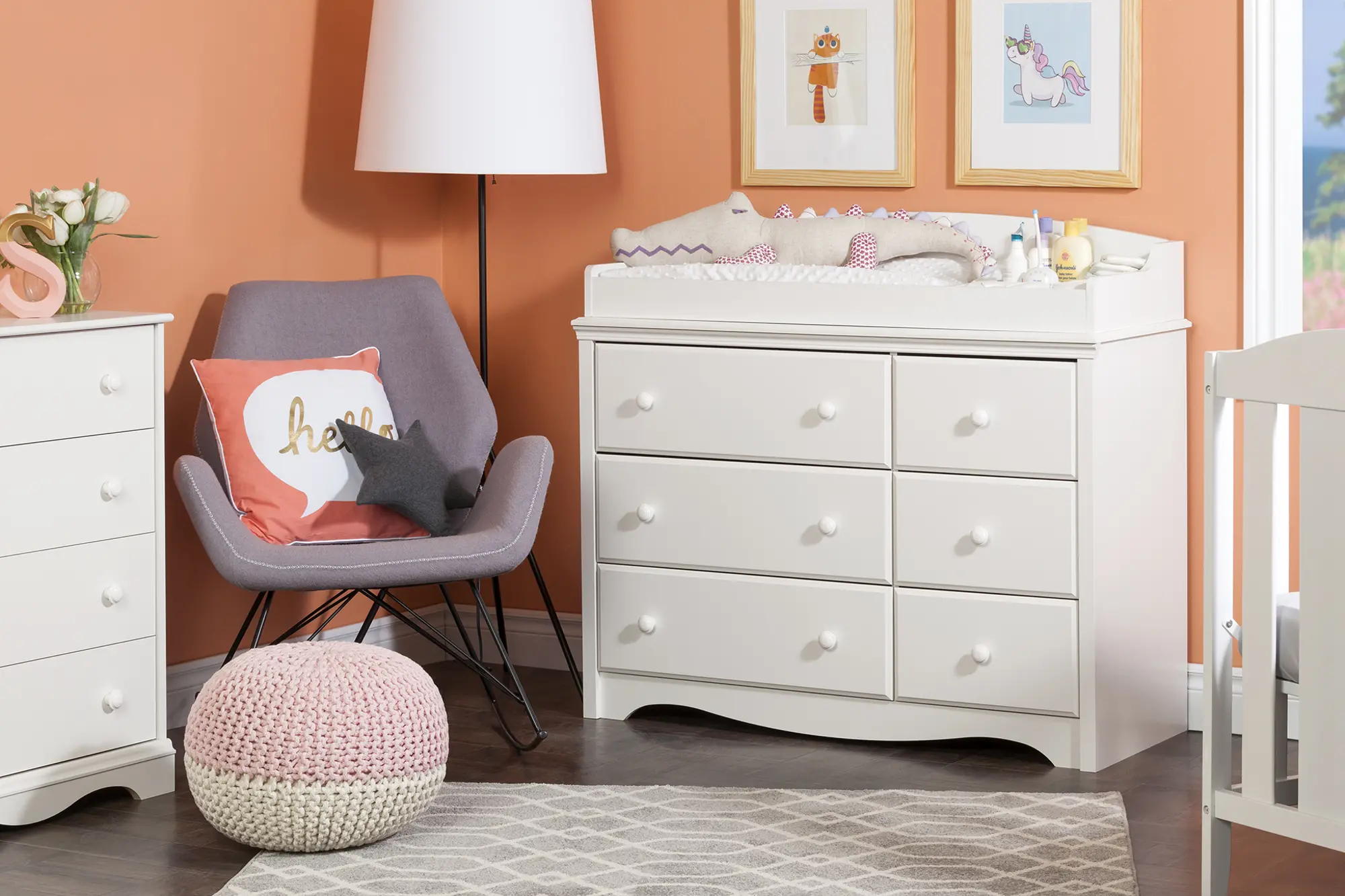 knee length dresses for ladies Babyletto Sprout 3-Drawer Changer Dresser with Removable Changing Tray main image 1