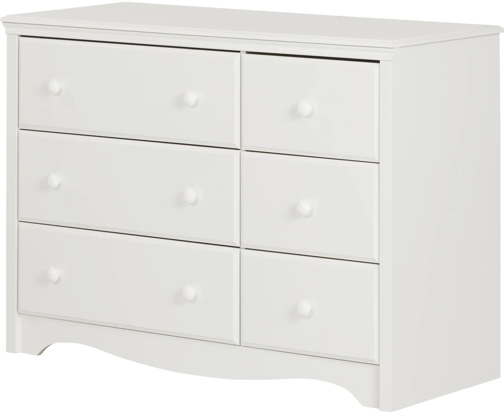 10208 Angel White Changing Table Dresser - South Shore-1