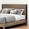 10494 Modern Farmhouse Weathered Oak Queen Headboard - Munich