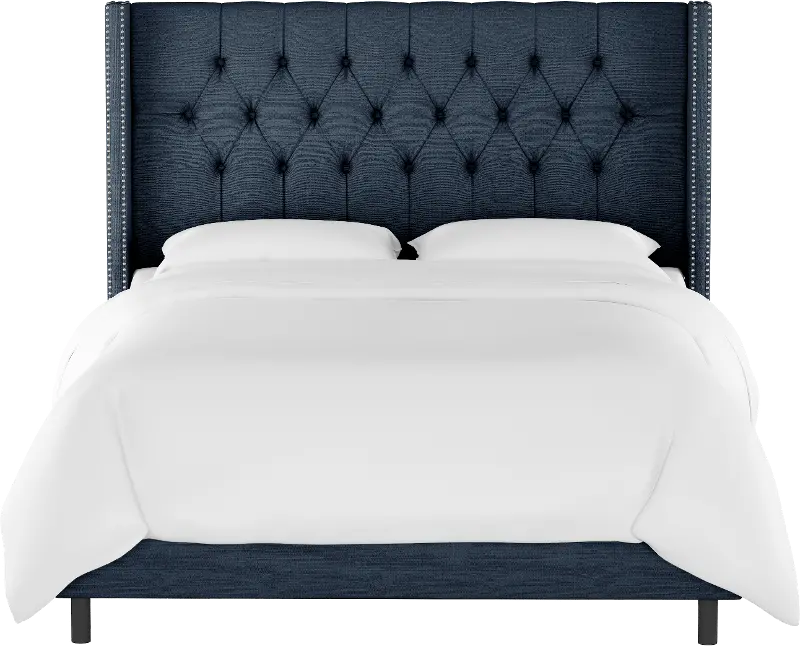 Skyline Furniture Abigail Wingback Bed - Thumbnail 2
