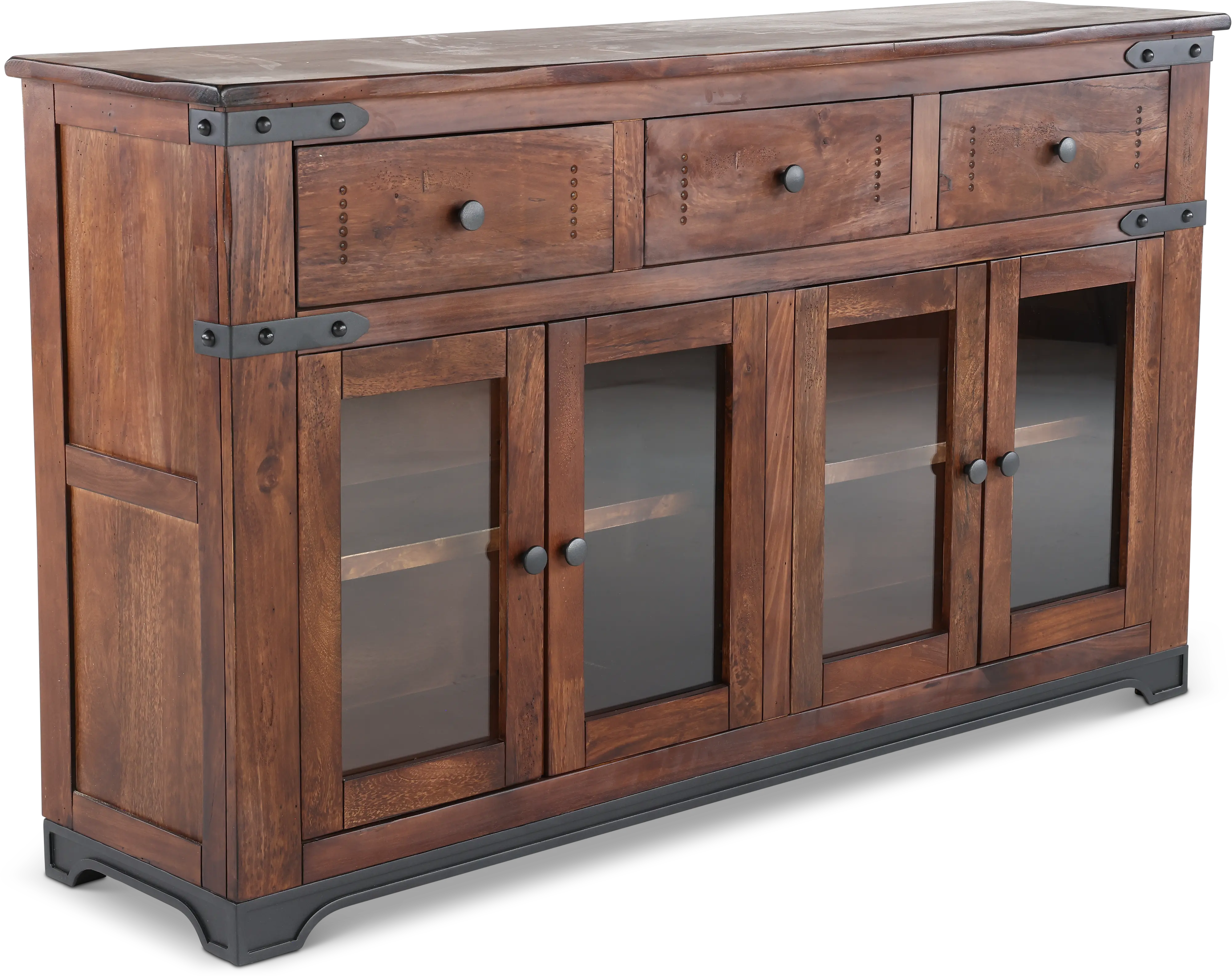 Parota Natural Mango Wood Console-4