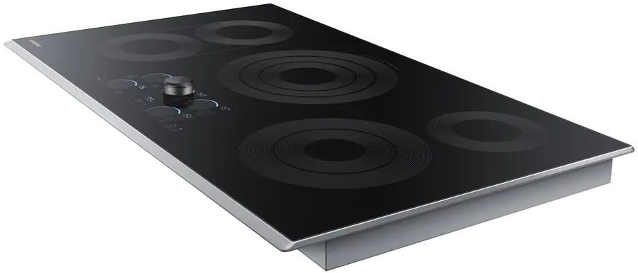 NZ36K7570RS Samsung 36 Inch Smart Smoothtop Electric Cooktop - Stainless Steel-4