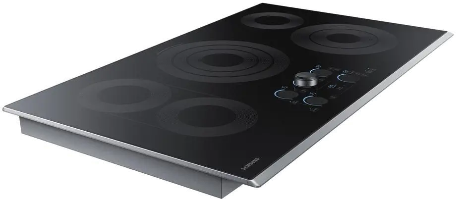 NZ36K7570RS Samsung 36 Inch Smart Smoothtop Electric Cooktop - Stainless Steel-5