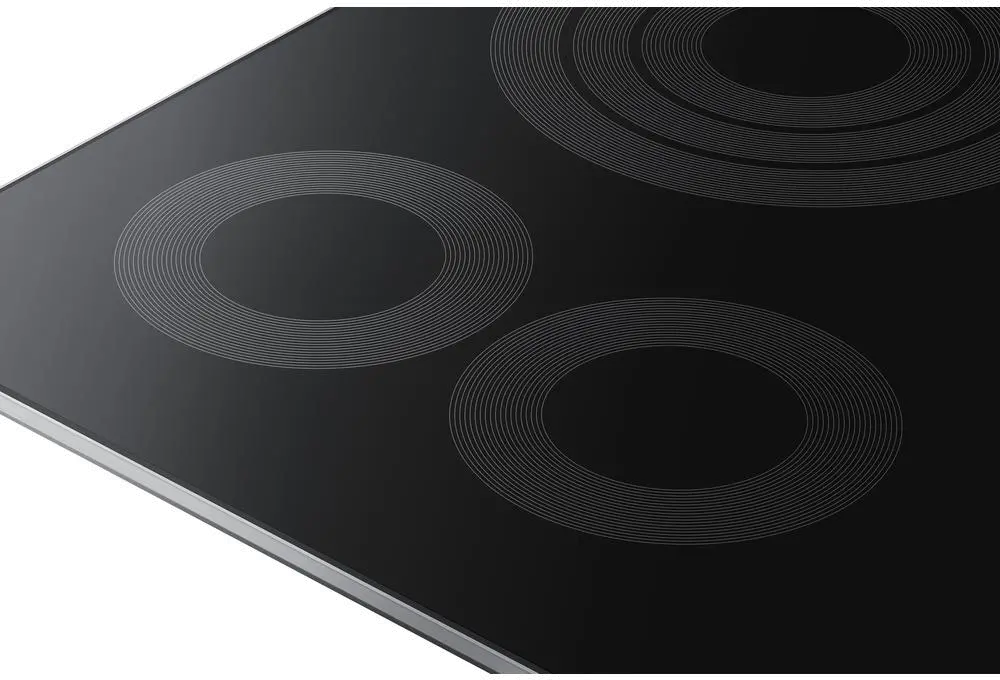NZ36K6430RS Samsung 36 Inch Smart Smoothtop Electric Cooktop with Rapid Boil - Stainless Steel-3