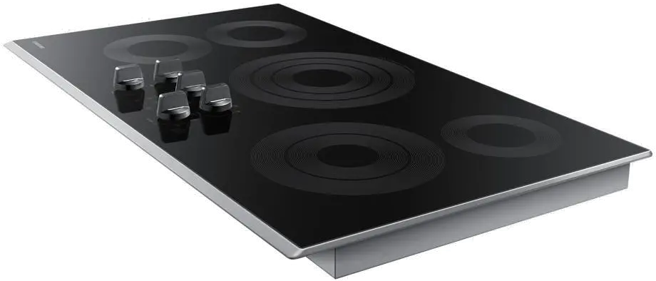 NZ36K6430RS Samsung 36 Inch Smart Smoothtop Electric Cooktop with Rapid Boil - Stainless Steel-5