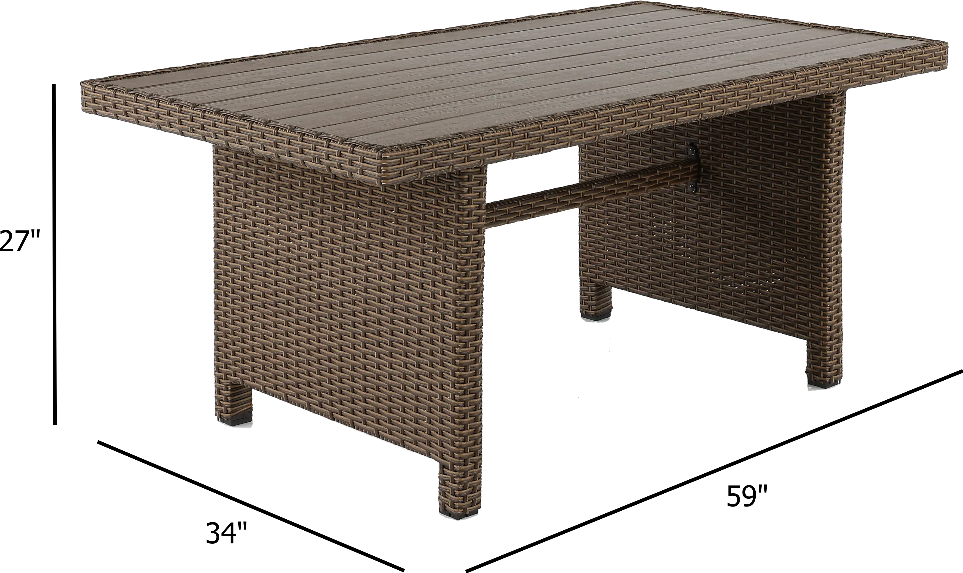 Arcadia Wicker Patio Table-3