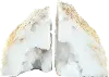Natural Geode Bookend Pair