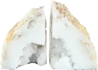 Natural Geode Bookend Pair