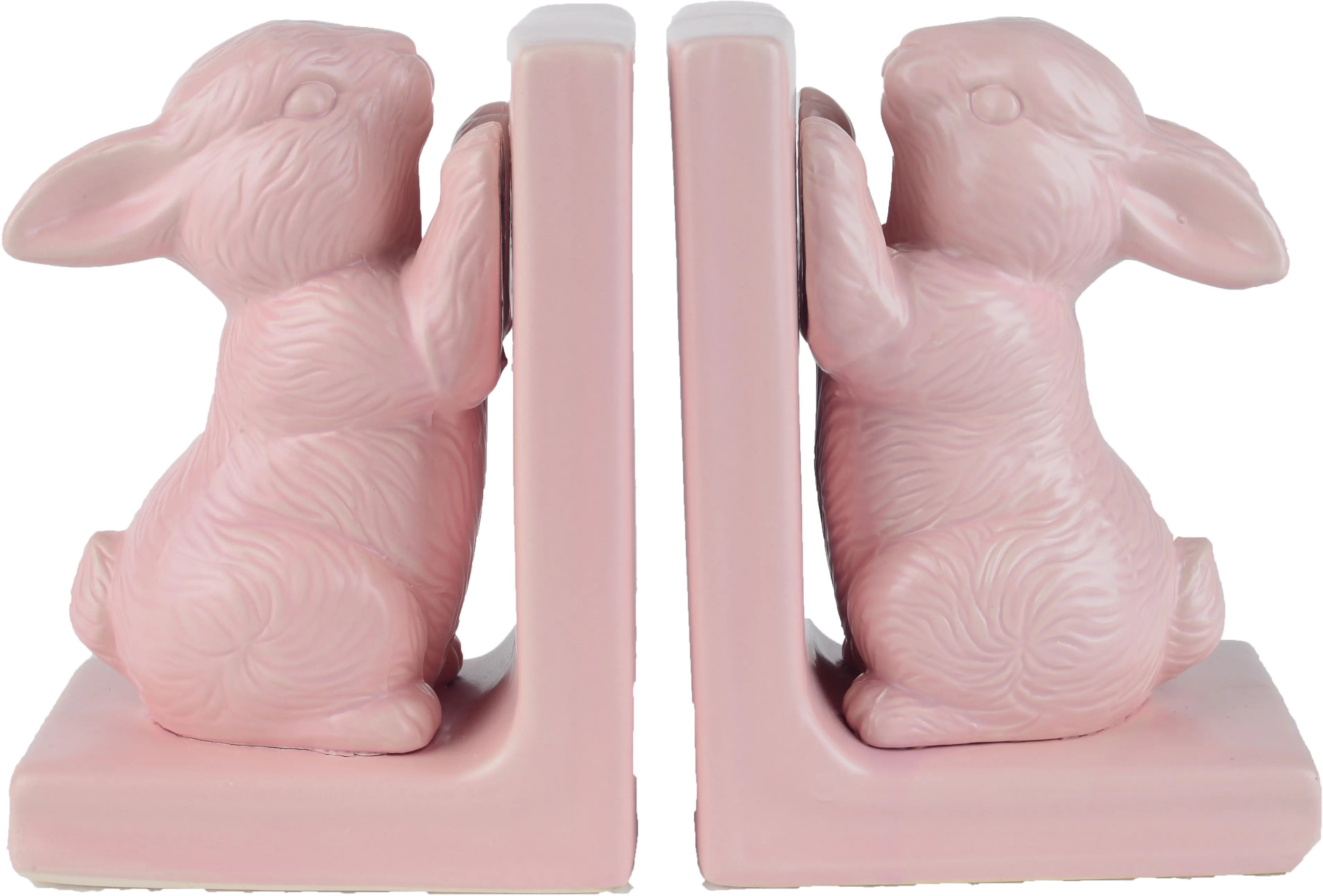Pink Bunny Bookend Pair-1