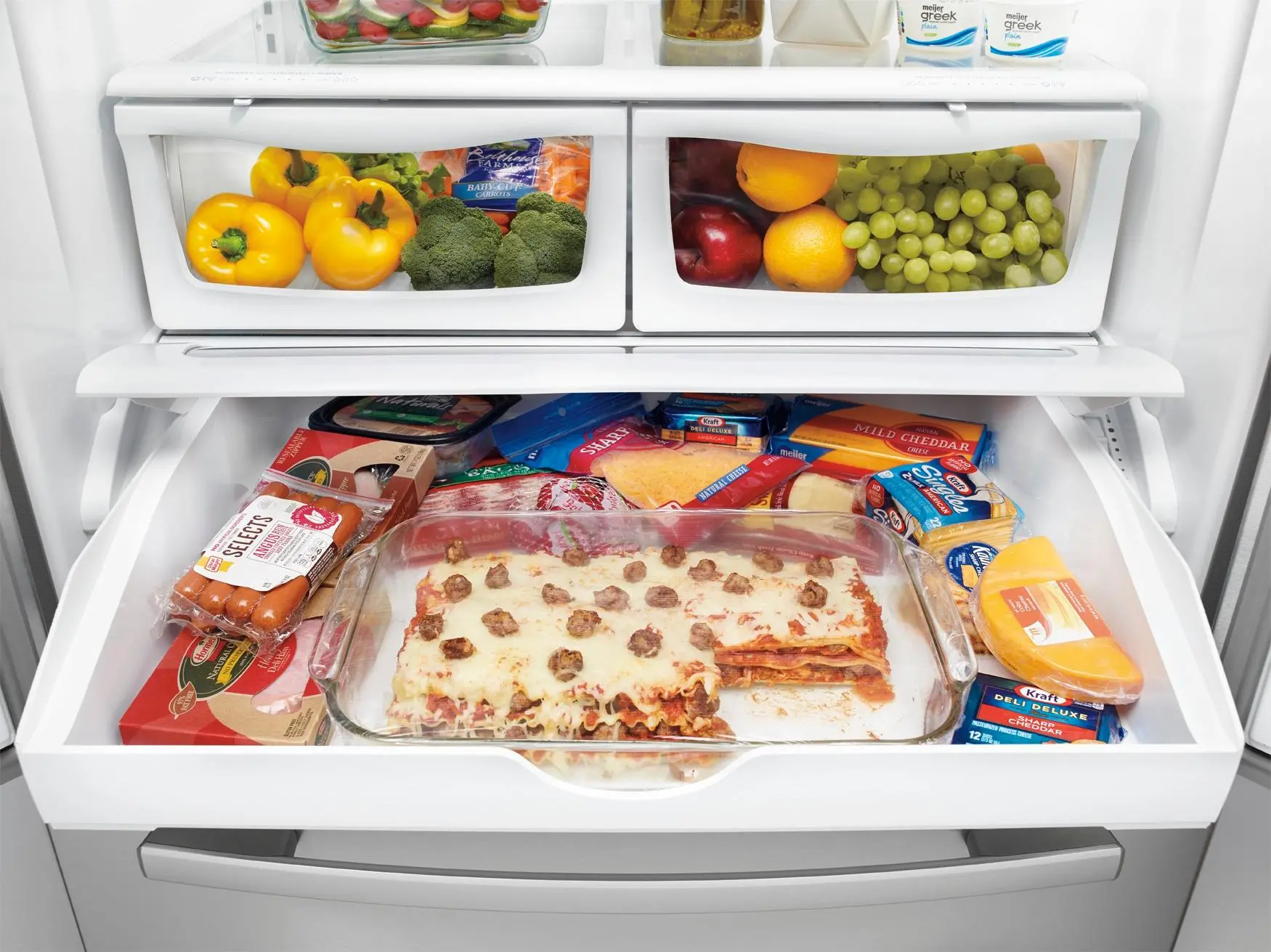MFI2570FEZ Maytag 24.7 cu ft French Door Refrigerator - Stainless Steel-2