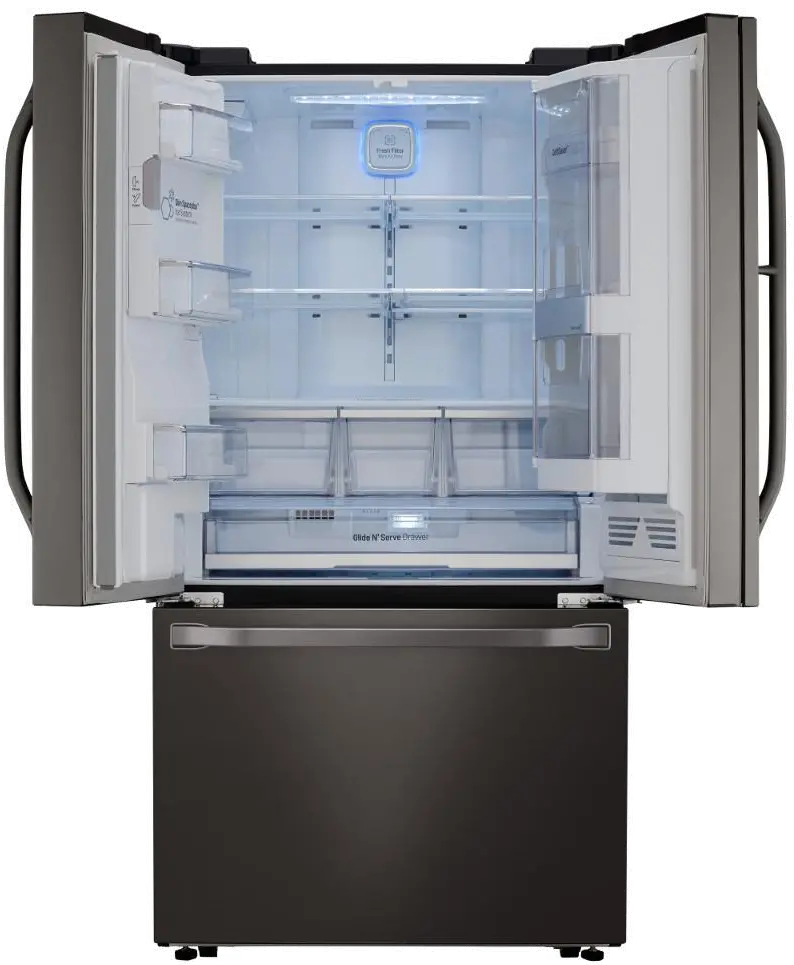 LSFXC2496D LG Studio Counter Depth French Door Smart Refrigerator with Door-in-Door - 23.5 cu. ft., 36 Inch Black Stainless Steel-1