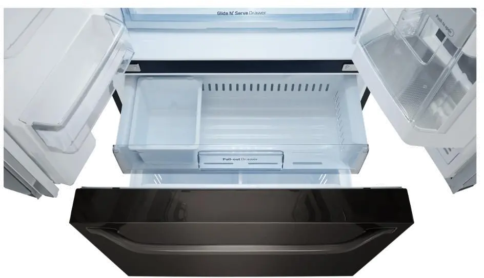 LSFXC2496D LG Studio Counter Depth French Door Smart Refrigerator with Door-in-Door - 23.5 cu. ft., 36 Inch Black Stainless Steel-4
