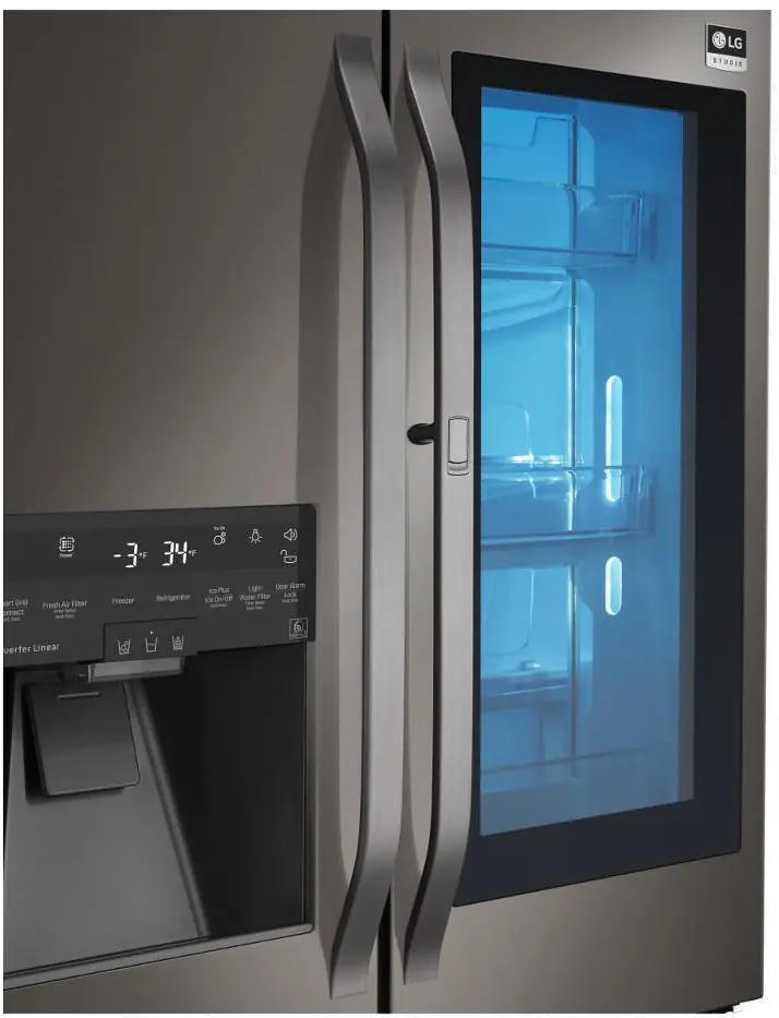 LSFXC2496D LG Studio Counter Depth French Door Smart Refrigerator with Door-in-Door - 23.5 cu. ft., 36 Inch Black Stainless Steel-7