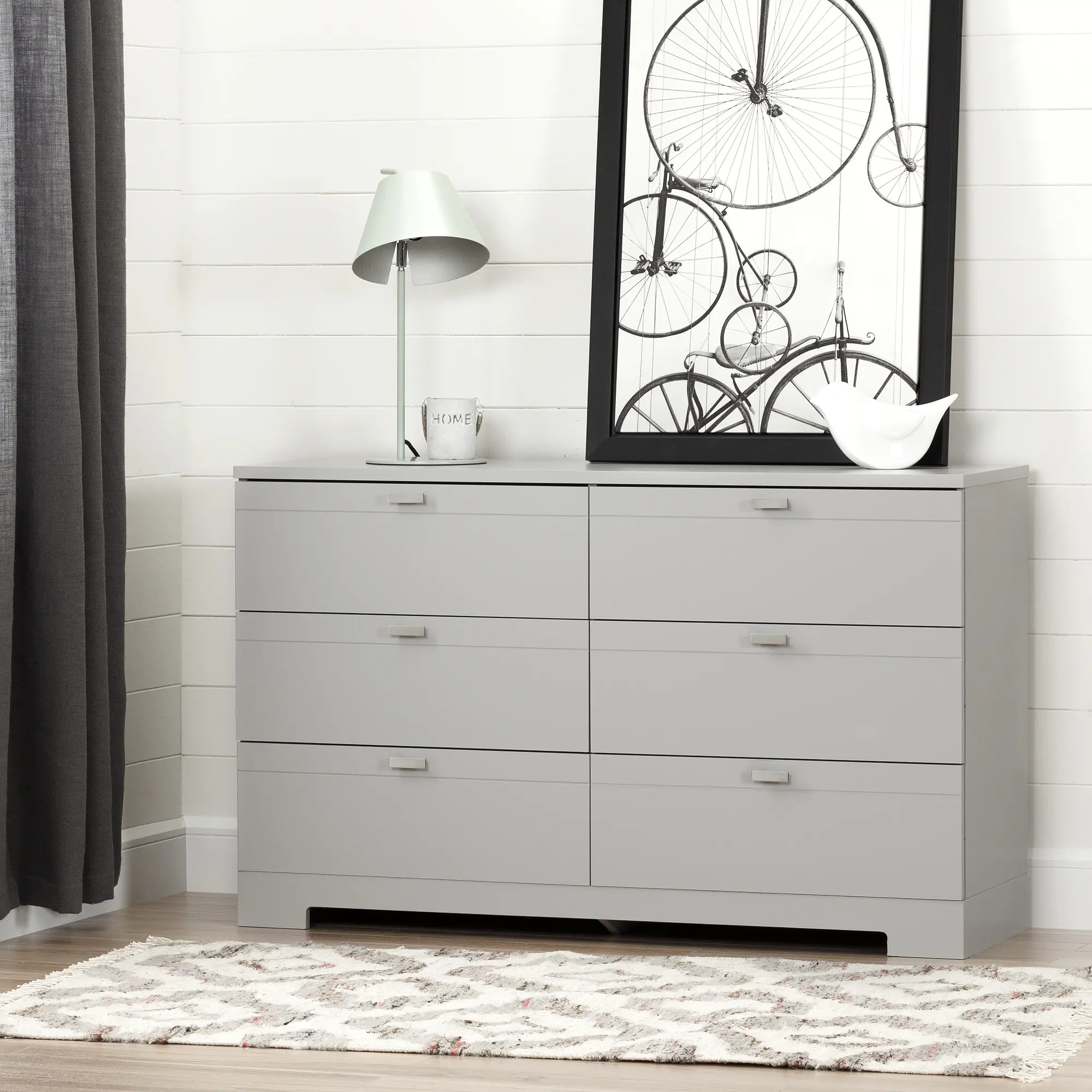 10269 Reevo Gray 6-Drawer Dresser - South Shore-2