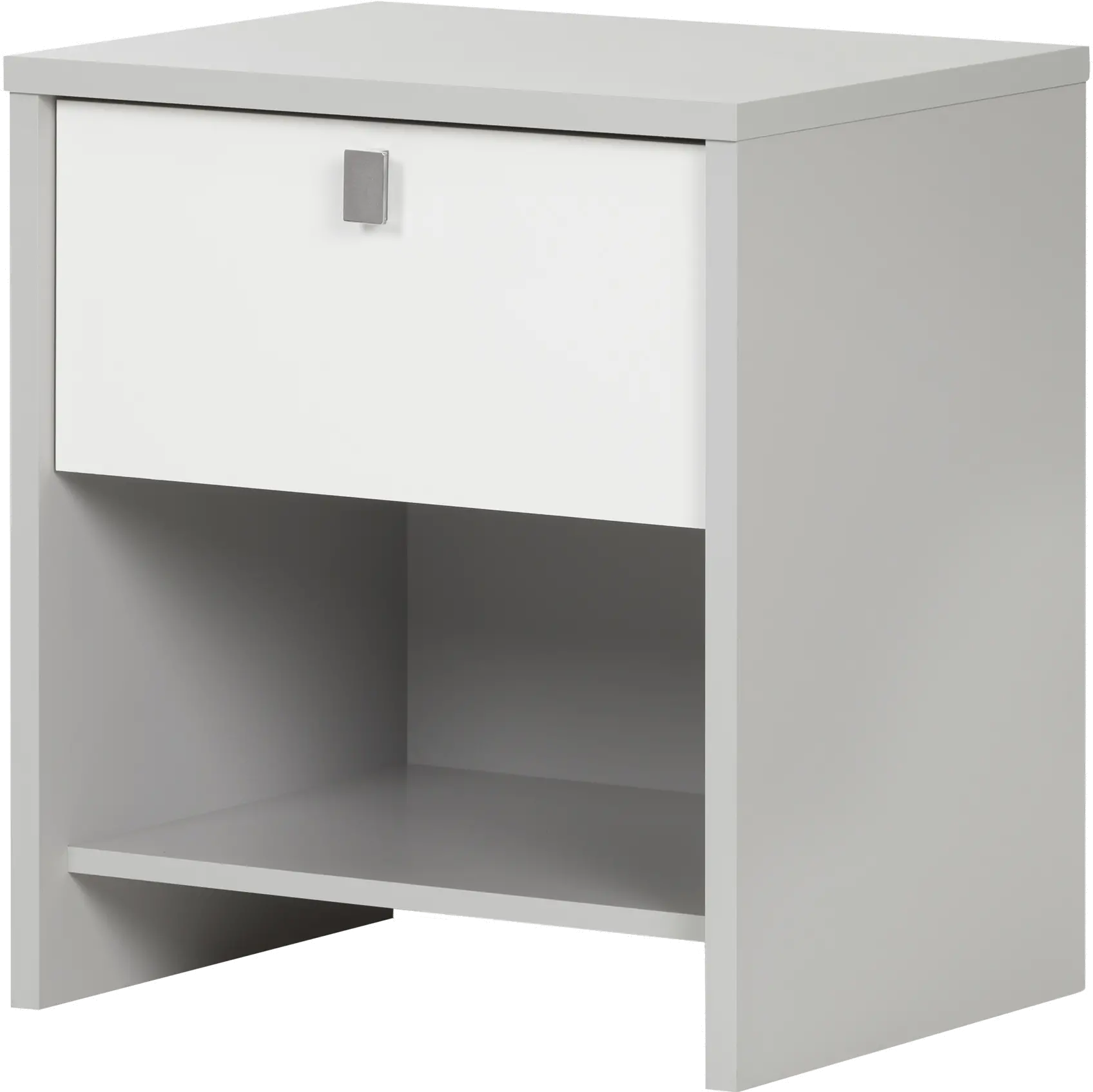 10513 Cookie Gray and White Nightstand - South Shore-1