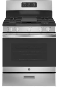 JGBS66REKSS GE 5 5.0 Cu Ft Single Oven Gas Range - Stainless Steel