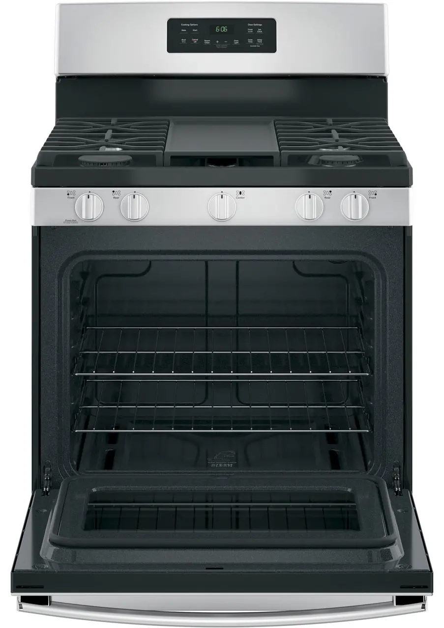 JGBS66REKSS GE 5 5.0 Cu Ft Single Oven Gas Range - Stainless Steel-2