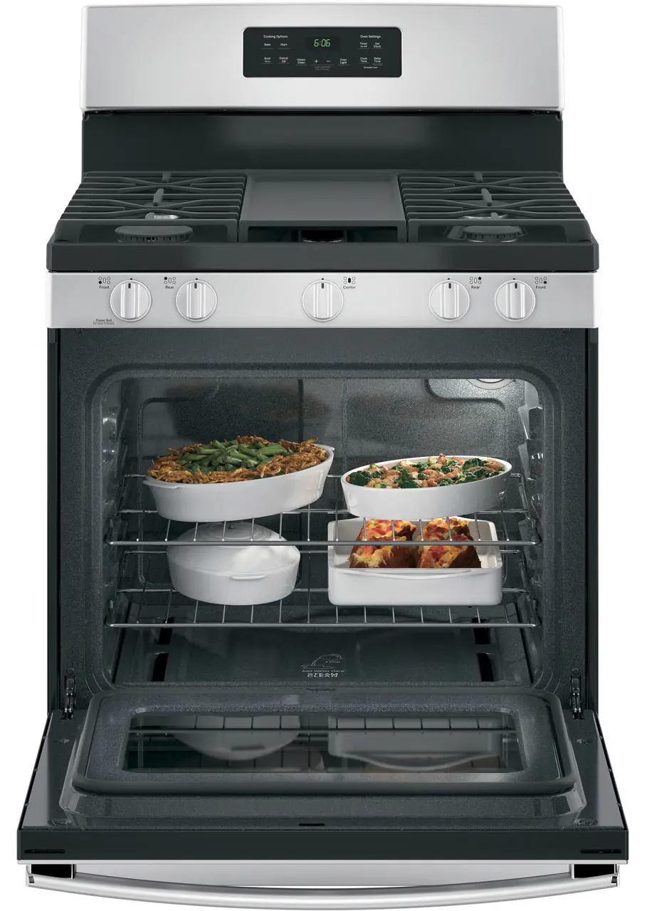 JGBS66REKSS GE 5 5.0 Cu Ft Single Oven Gas Range - Stainless Steel-5