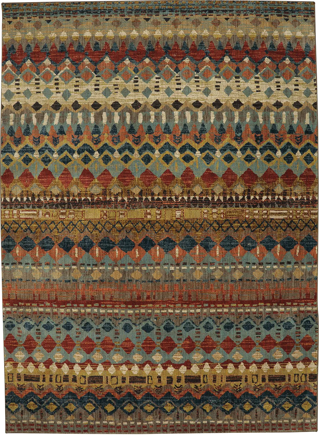 90932-80129/8X11/SAI Spice Market Enigma 8 x 11 Saigon Multi-Colored Area Rug-1
