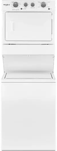 WET4027HW 3.5 cu. ft. Electric Stacked Laundry Center with 9 Wash cycles and Auto Dry - White
